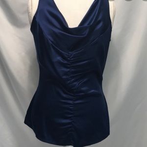 Cache blue silk top